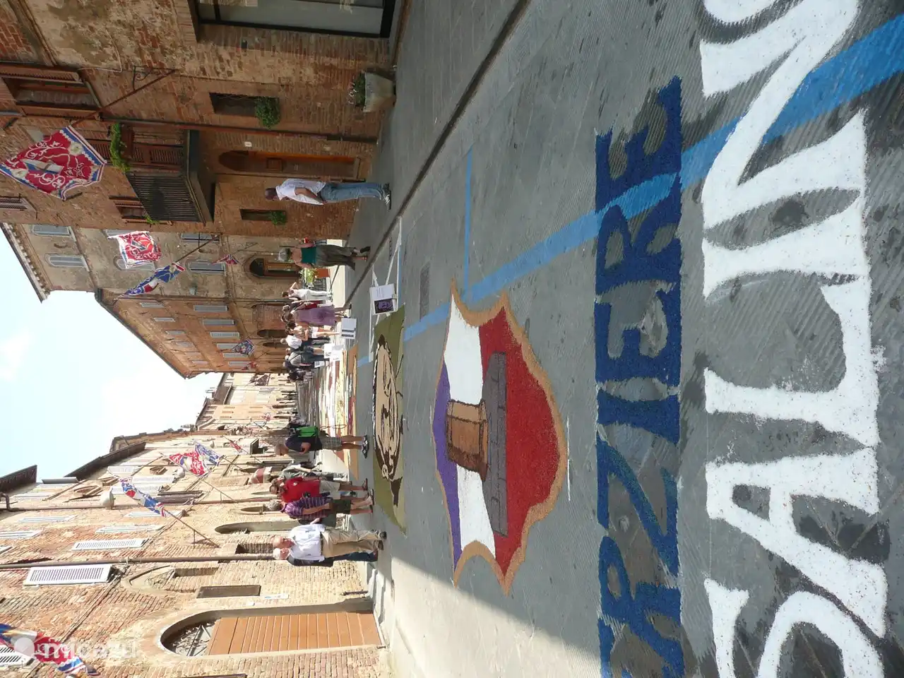 Blumenteppiche in Citta della Pieve, ca. 20 juni