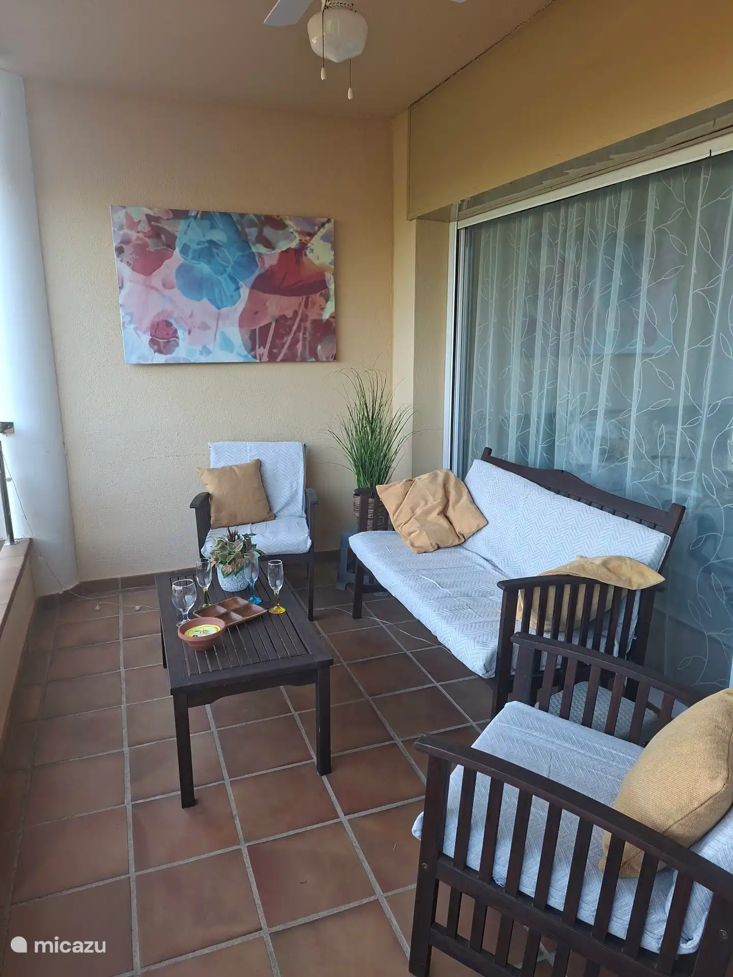 Lovely lounge area overlooking the pool