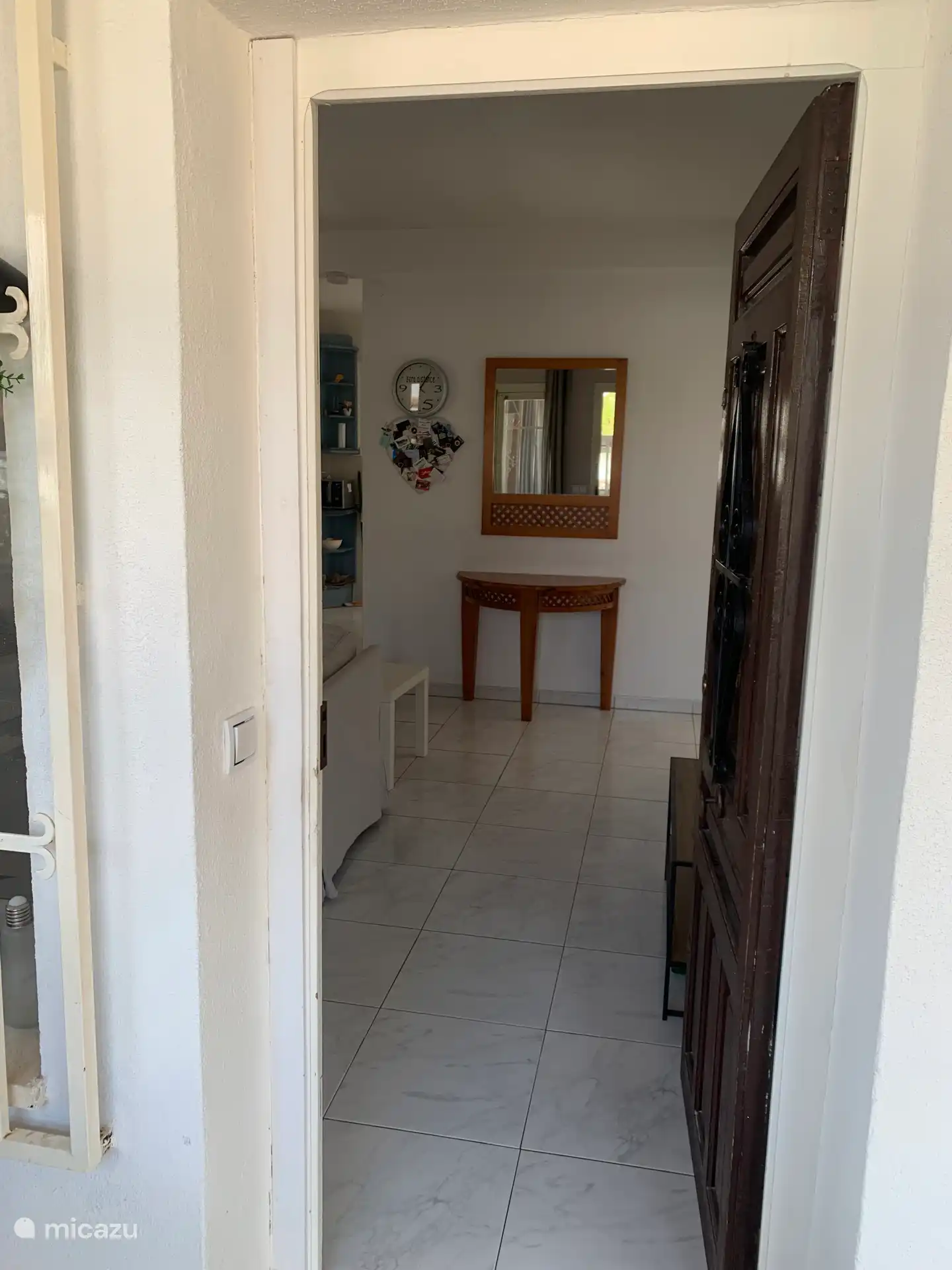 De ingang in de woonkamer