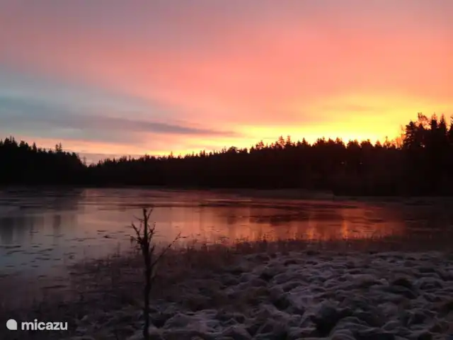 Alvsjo Herrgarden | Suède, Värmland, Filipstad - ferme La nuit, la lumière est différente tout au long de la journée, souvent un peu de brouillard le matin
