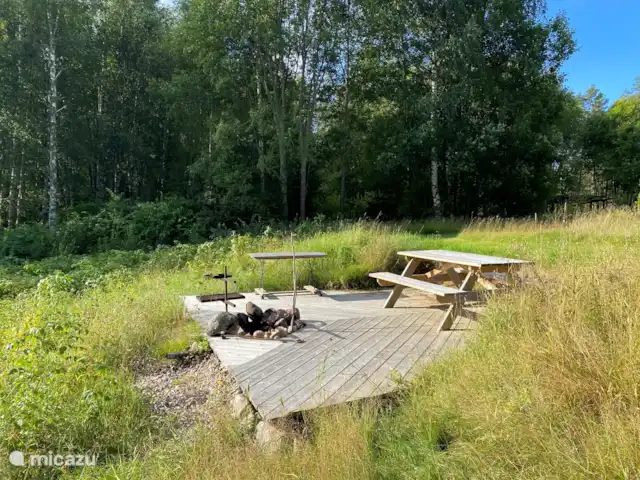 Alvsjo Herrgarden | Suède, Värmland, Filipstad - ferme foyer extérieur dans la cour privée