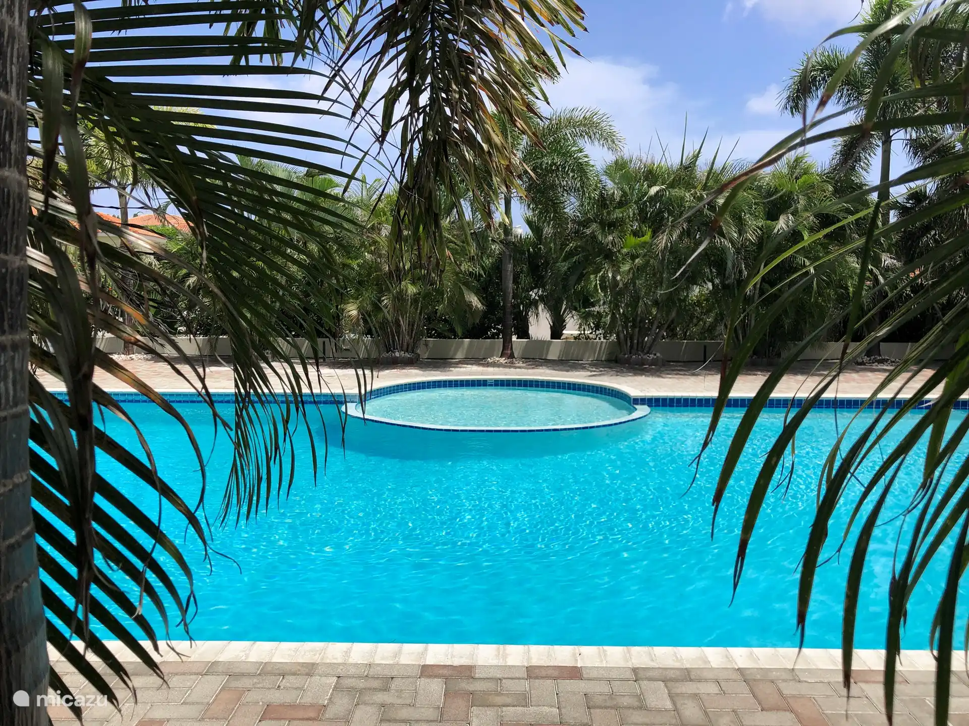 La grande piscine publique du domaine de Marbella. Amusant pour les enfants de jouer avec d’autres enfants ou de faire des longueurs bien sûr.