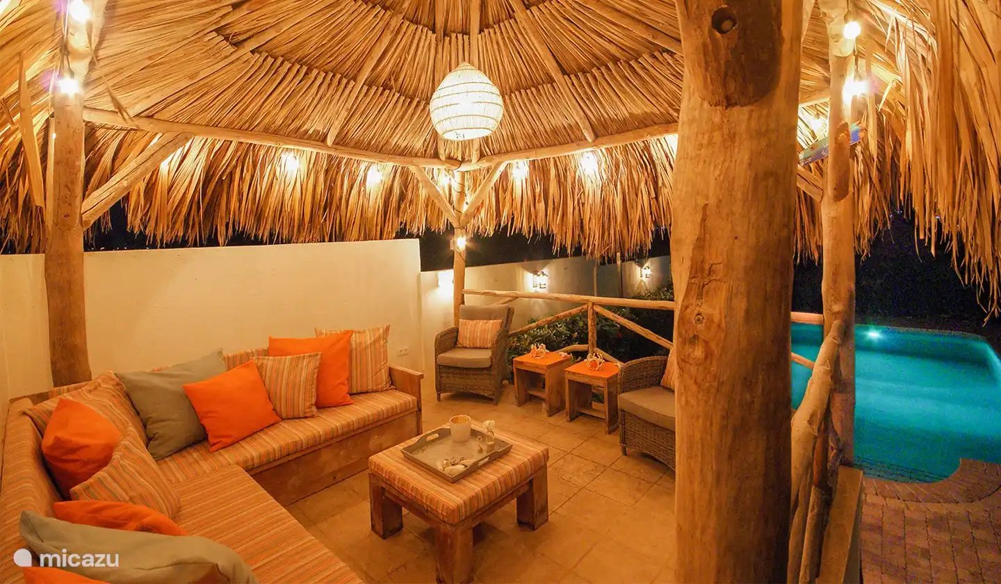 Vue depuis la terrasse du palapa lounge