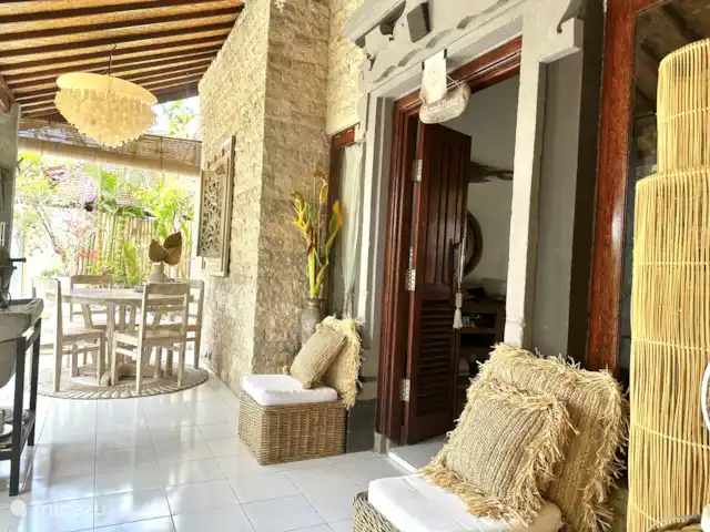 Villa Rumah Pantai No.14 huren in Indonesië, Bali, Jasri - villa Veranda vanaf het zitje