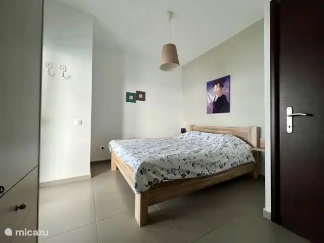 vista al puerto deportivo en Grecia, Creta, Plakias - apartamento Dormitorio