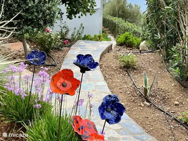 vista al puerto deportivo en Grecia, Creta, Plakias - apartamento Jardín