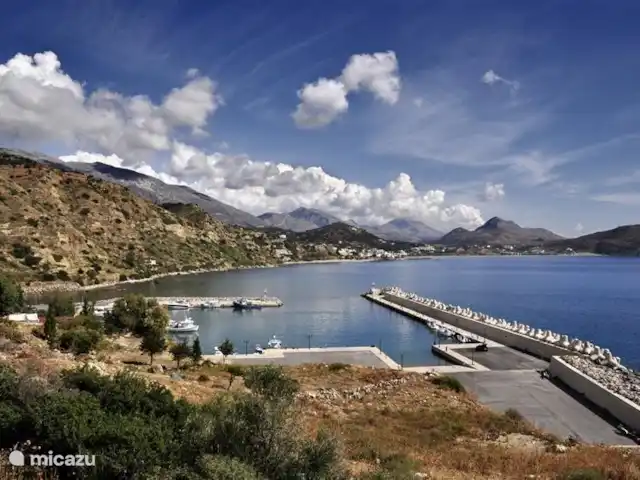 vista al puerto deportivo en Grecia, Creta, Plakias - apartamento nuevo puerto de Plakias