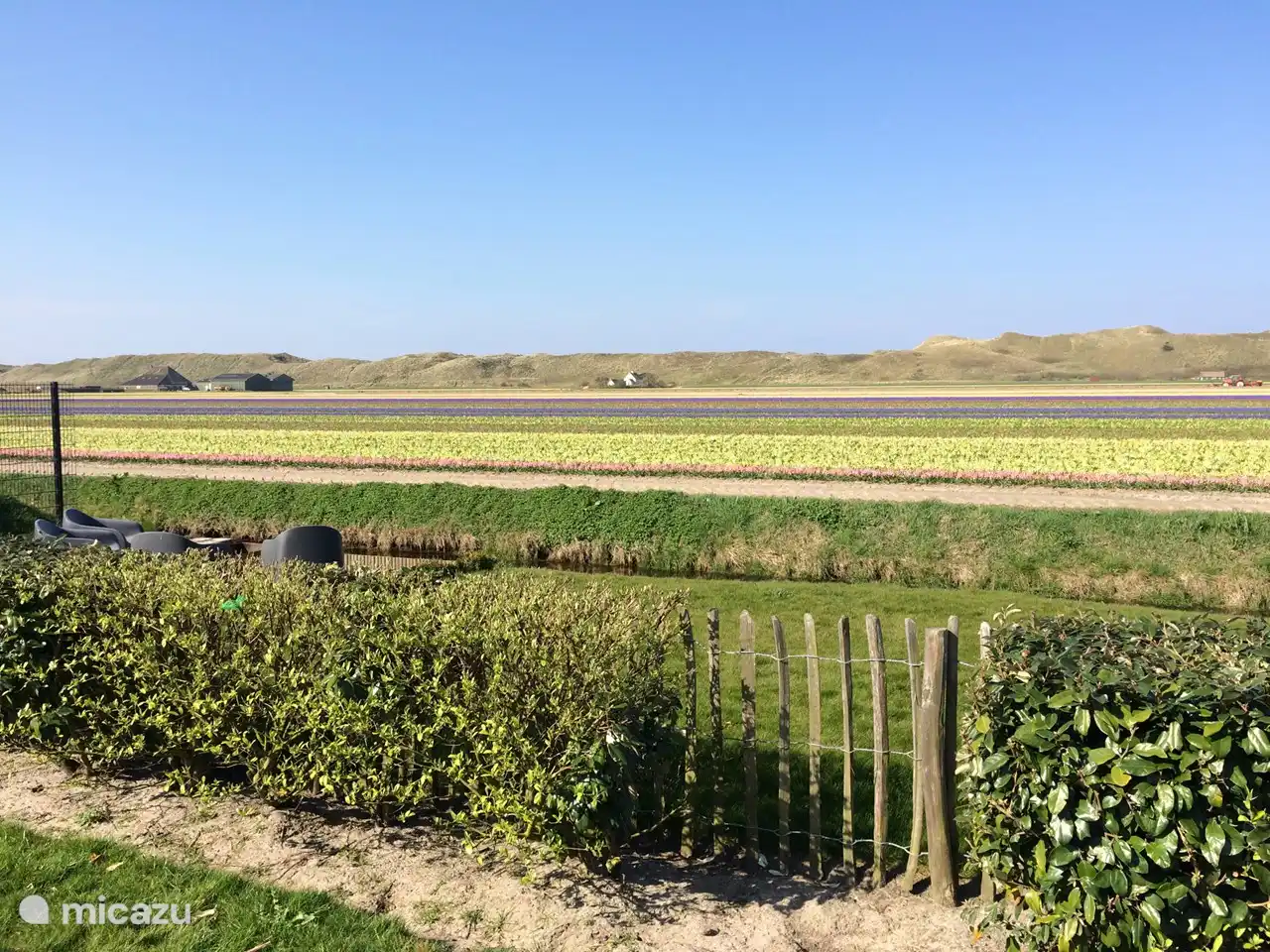 Grand jardin clos avec beaucoup d'intimité et de belles vues