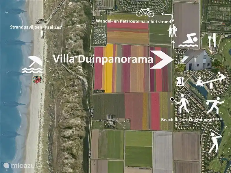 Emplacement exact de la villa de vacances