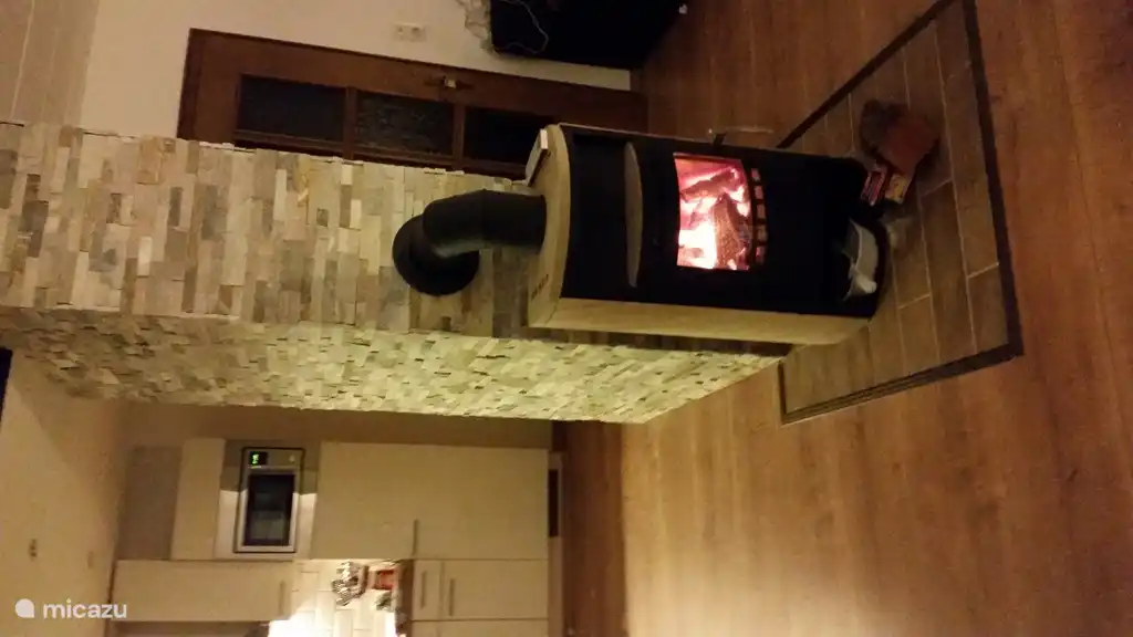 Estufa de le&#241;a acogedora