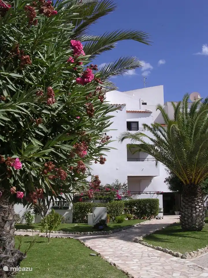 Naar de ingang van ons gebouw.