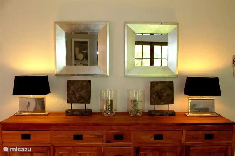 Decorated living room.