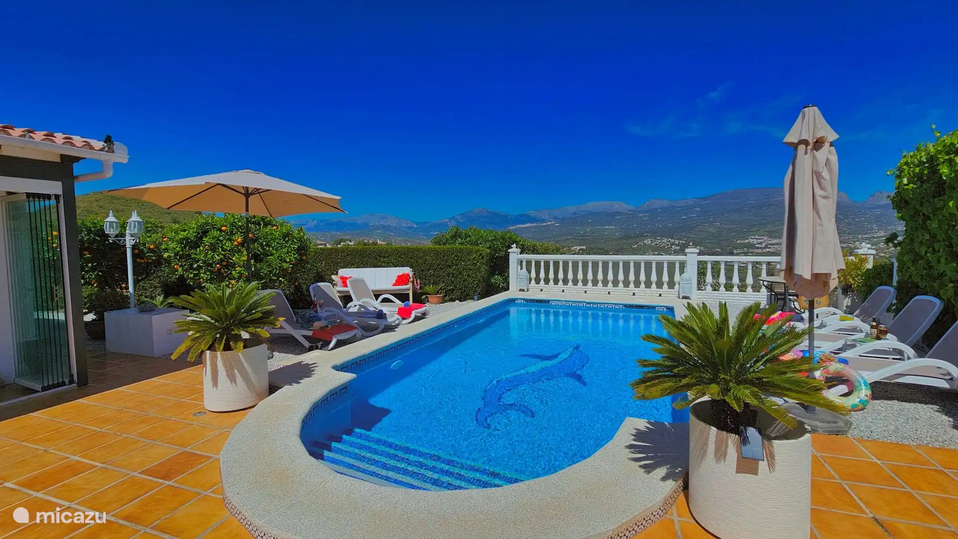 Privé zwembad van Casa Hollandia