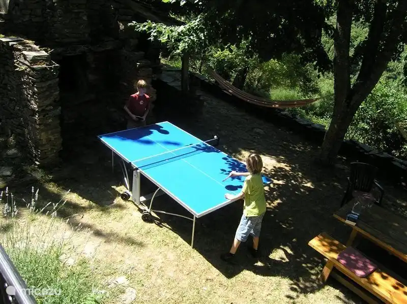 La mesa de ping-pong