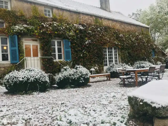 La Maison Blin | France, Nièvre, Brassy - maison de vacances Terrasse en hiver.
