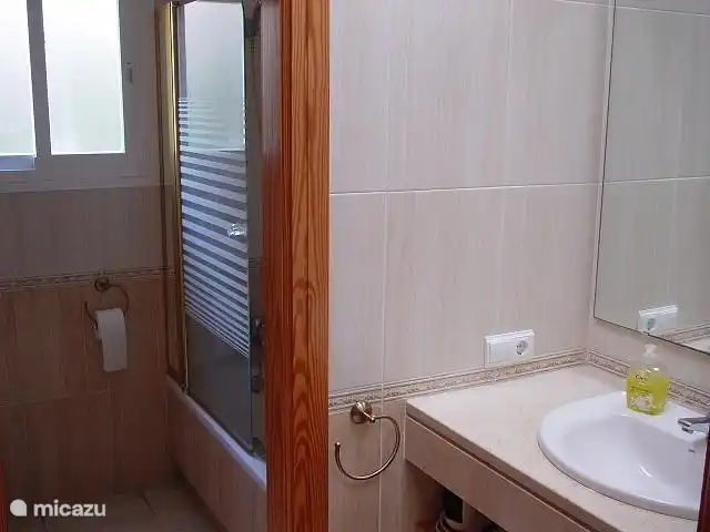 Sink and bathroom on the first floor