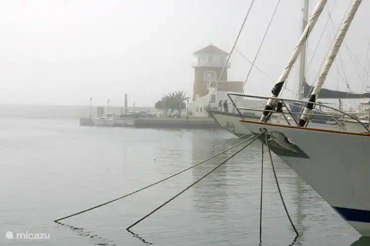 A foggy day in Almerimar.