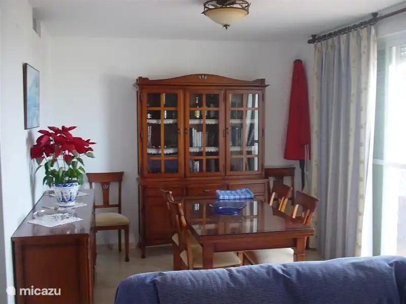 Dining area in the living room