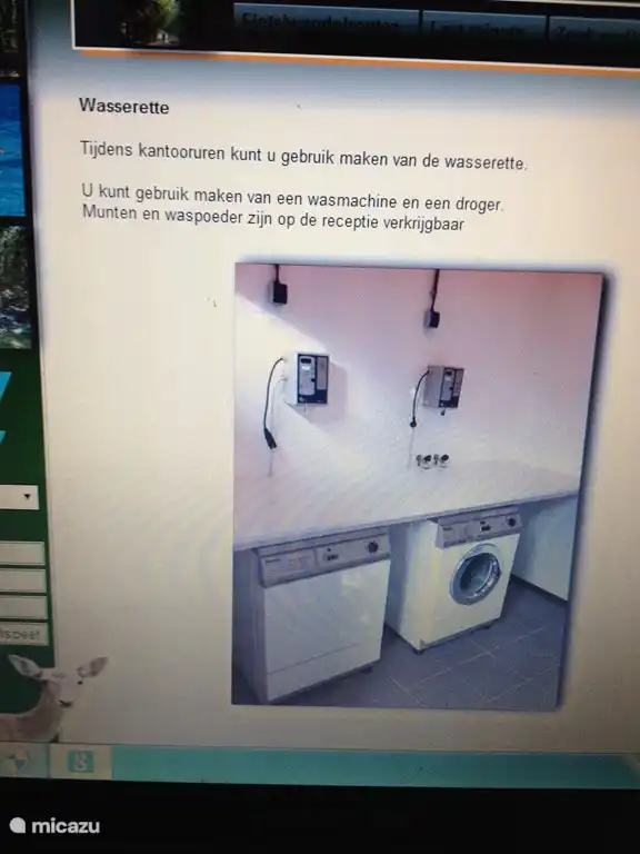 Wäscherei an der Rezeption erhältlich.