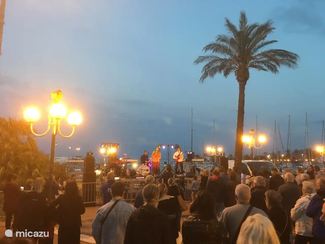 Musikdarbietungen im gemütlichen Hafen während der Sommermonate.