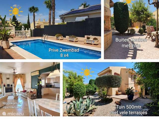 Vakantiehuis Spanje, Costa Blanca, Rojales – villa Villa Esmeralda met privé zwembad. 