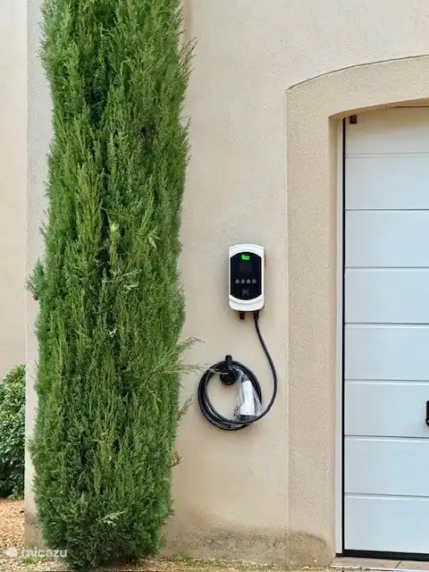 Charging station for electric and hybrid cars.