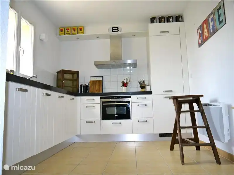 Luxury, fully equipped kitchen with microwave and induction hob