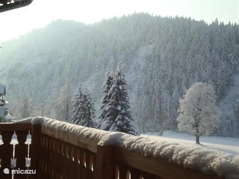 La vista desde el balcón a la izquierda.