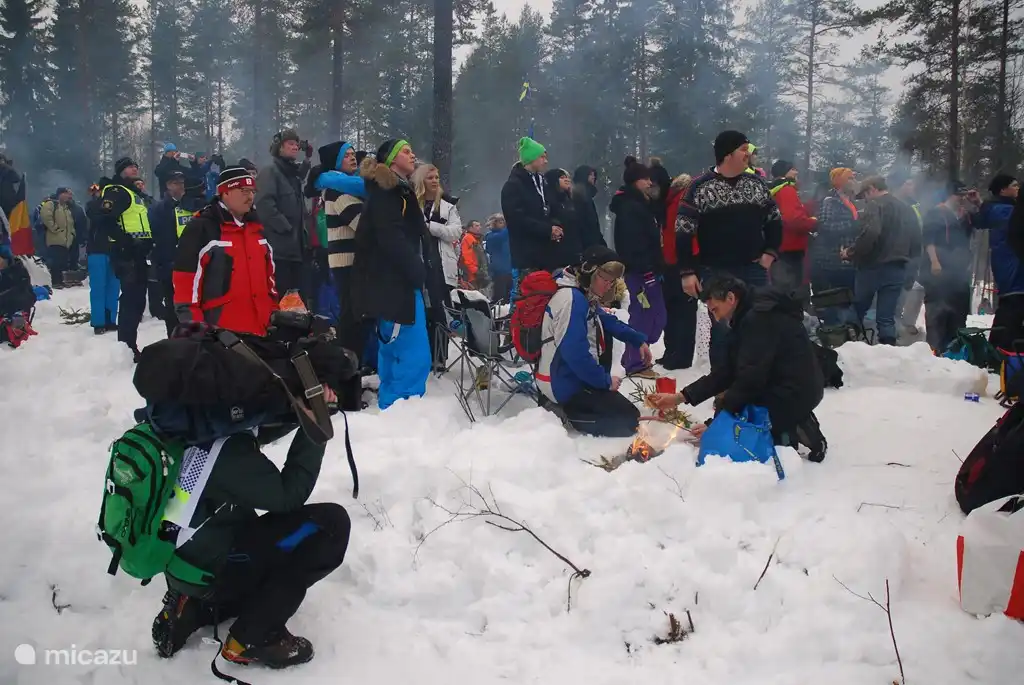 Go to the rally with your friends and then you will be filmed in front of TV.