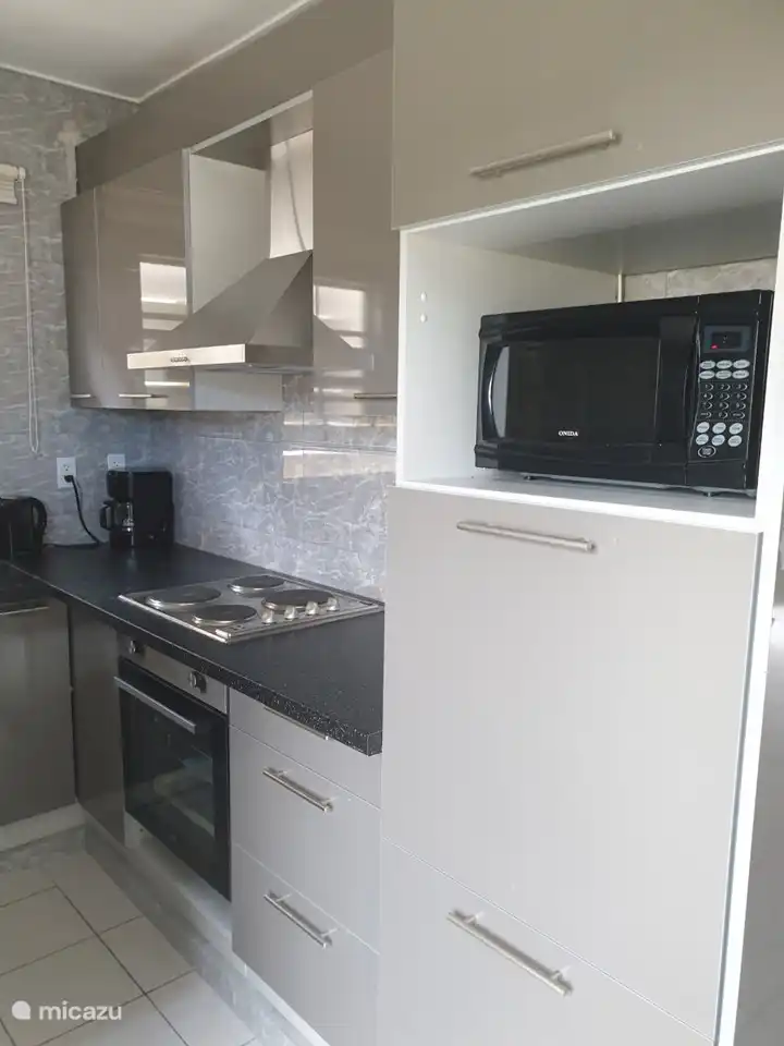 Die Küche ist komplett ausgestattet