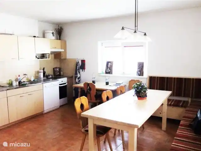 Studio Budkov | République Tchèque, Sud de la Bohême, Vlachovo Brezí - maison de vacances Grande cuisine, équipée de tout le confort, comme lave-vaisselle, micro-ondes, etc.