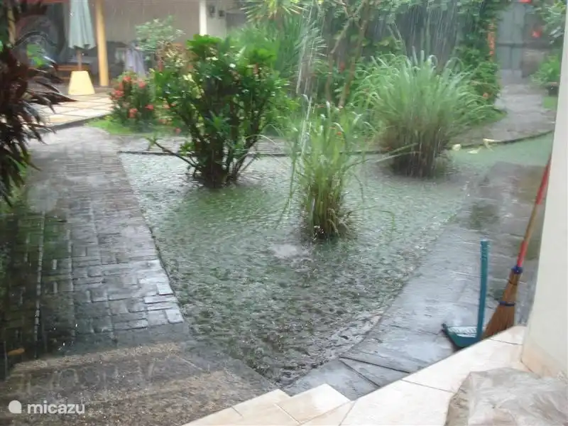 Es kann auch hart Regen