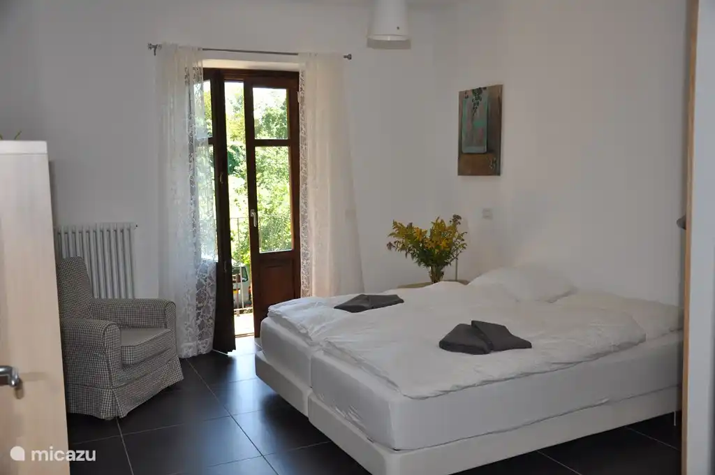 All bedrooms are bright white with 2 single divan beds. All bedrooms (except 1) have private bathrooms. 