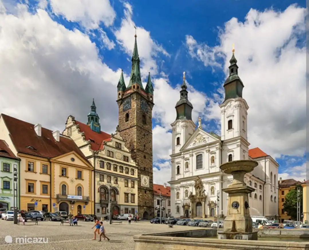 Klatovy es una hermosa ciudad histórica a 30 minutos en coche y atravesa un entorno precioso. ¡Visita las Catacumbas, la antigua farmacia o sube la torre negra!