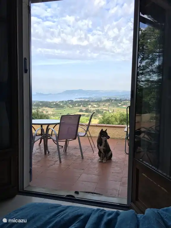 Dies ist die Aussicht von den beiden Schlafzimmern