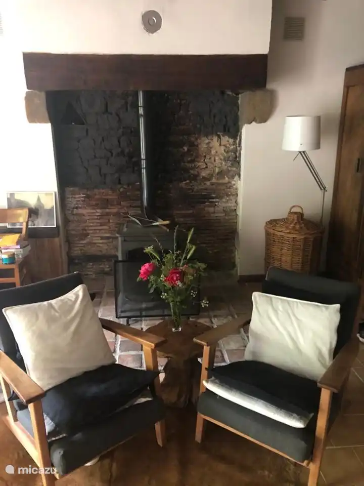 The house is heated in winter with wood stoves.