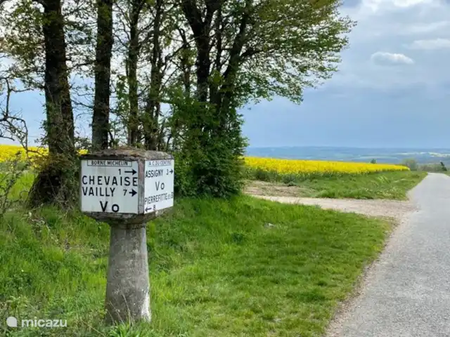 Location de Vacances France, Loire, Sancerre, gîte / cottage - Les Jours Heureux près de Sancerre/Loire Le colza fleurit au printemps.