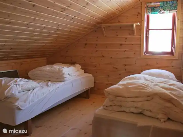 Fietsen, Noorwegen, Telemark, Treungen, vakantiehuis Thiotei twee slaapkamers voor 2 personen op de eerste verdieping
