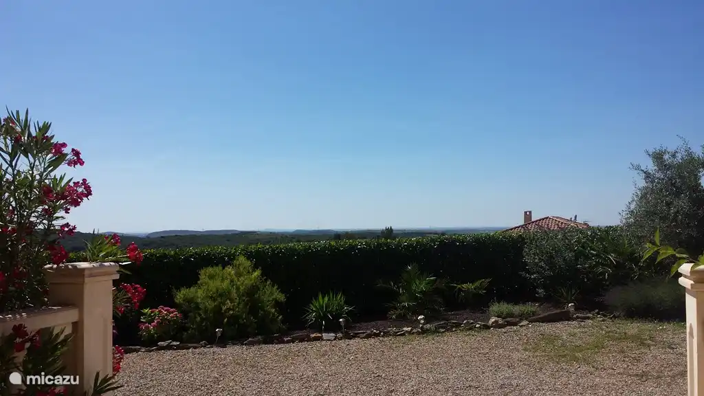 Beautiful views over the vineyards of Faugeres.