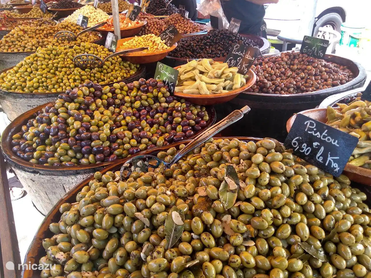 Enjoying the market.