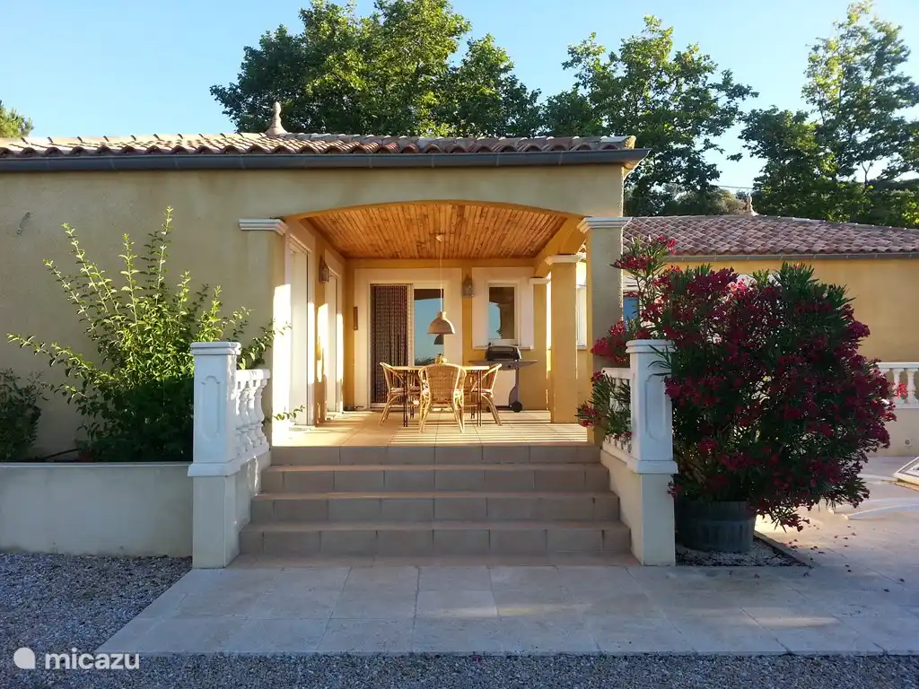 Lovely covered outdoor terrace