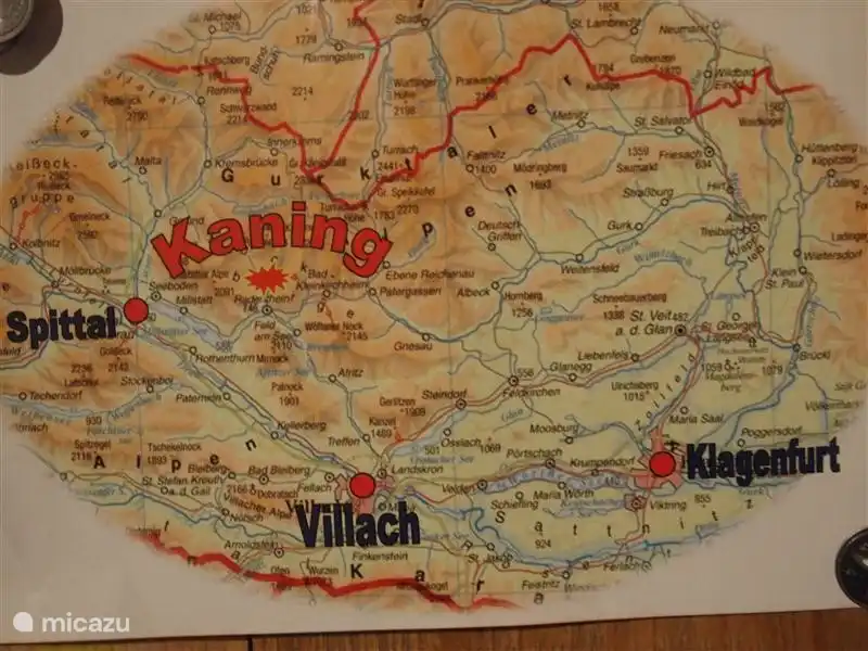 L'emplacement de Kaning.