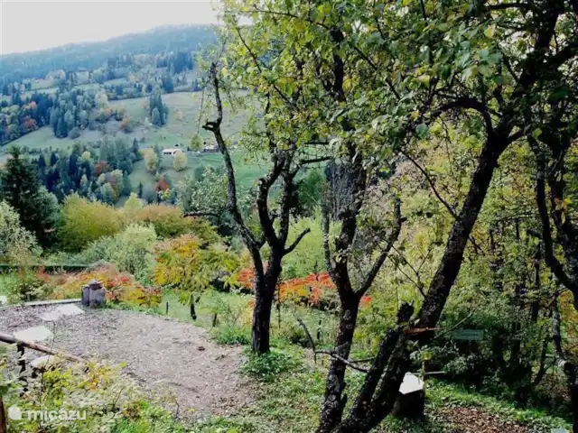 Alpentraum | Autriche, Carinthie, Kaning (Radenthein) - appartement Vue d'automne dans le jardin.