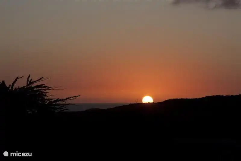 Setting sun from our terrace.