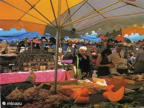 Schlendern Sie auf dem Wochenmarkt in Cazals