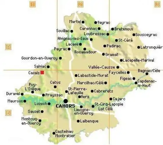 Location Cazals von Utrecht 1030 km