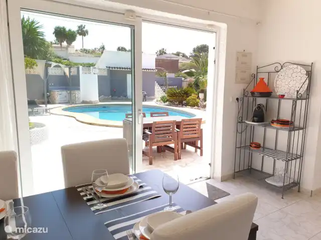 El viaje de la MARIPOSA, San Jaime huren in Spanje, Costa Blanca, Moraira - villa Uitzicht vanuit de keuken