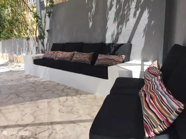 El viaje de la MARIPOSA, San Jaime huren in Spanje, Costa Blanca, Moraira - villa Riante luxe loungehoek met schaduwplek