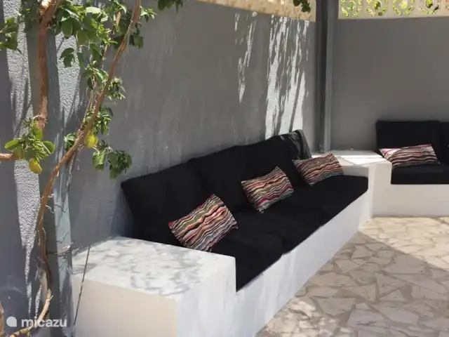 El viaje de la MARIPOSA, San Jaime huren in Spanje, Costa Blanca, Moraira - villa Riante luxe loungehoek met schaduwplek