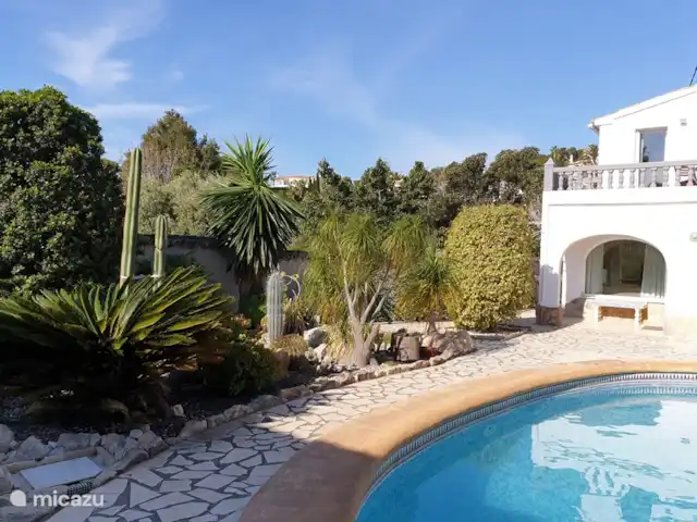 El viaje de la MARIPOSA, San Jaime huren in Spanje, Costa Blanca, Moraira - villa Tuin met zwembad